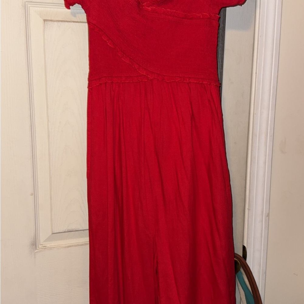 Elegant Red Jumpsuit